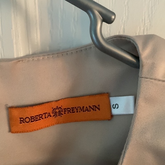 ROBERTA FREYMAN Satin being dress‎ size Small classic elegant formal - Picture 4 of 14